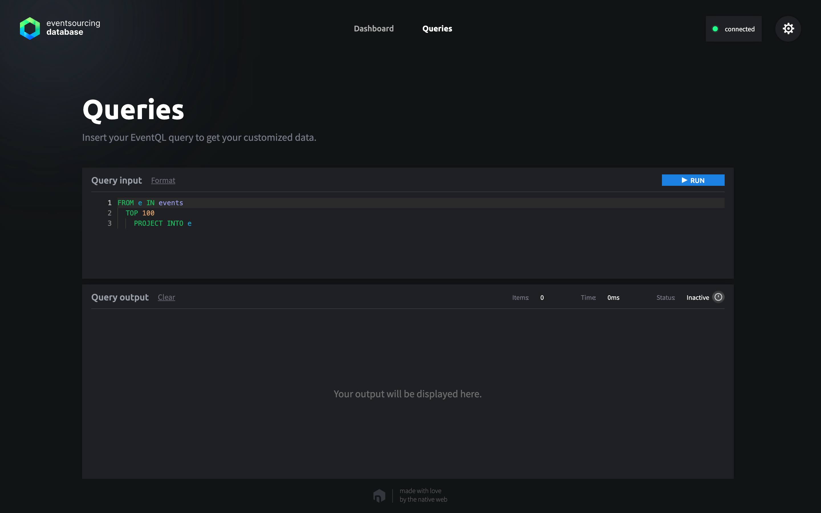EventQL View